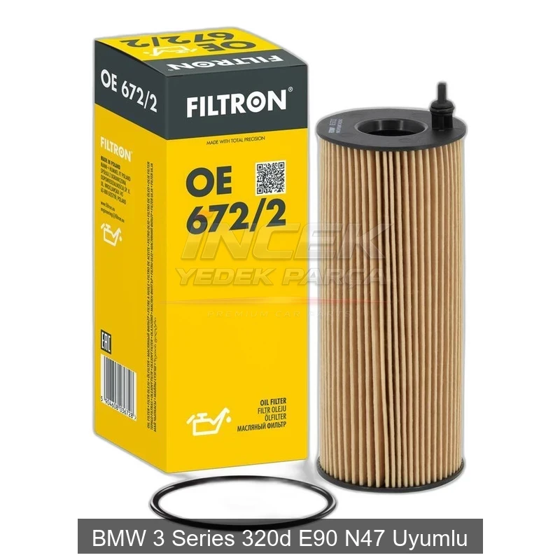BMW 3 Series 320d E90 N47 Yağ Filtresi 11427807177