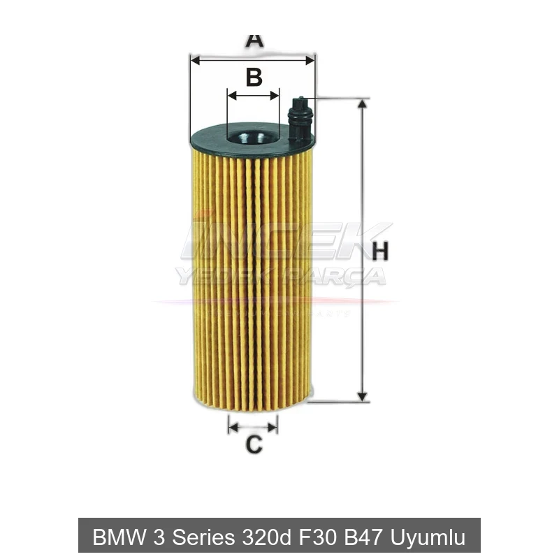 BMW 3 Series 320d F30 B47 Yağ Filtresi 11428507683