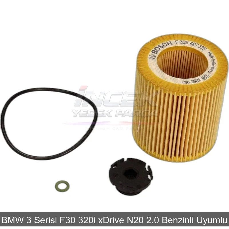 BMW 3 Serisi F30 320i xDrive N20 2.0 Benzinli Yağ Filtresi 11427640862