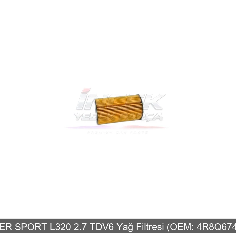 RANGE ROVER SPORT L320 2.7 TDV6 Yağ Filtresi (OEM: 4R8Q6744AA)