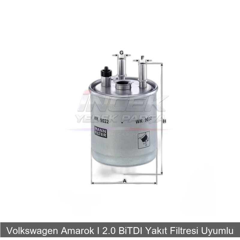 Volkswagen Amarok I 2.0 BiTDI Yakıt Filtresi 2H0127401B